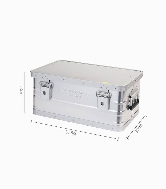 جعبه ذخیره‌سازی آلومینیومی کمپینگ قابل حمل با قفل – مدل BX1015